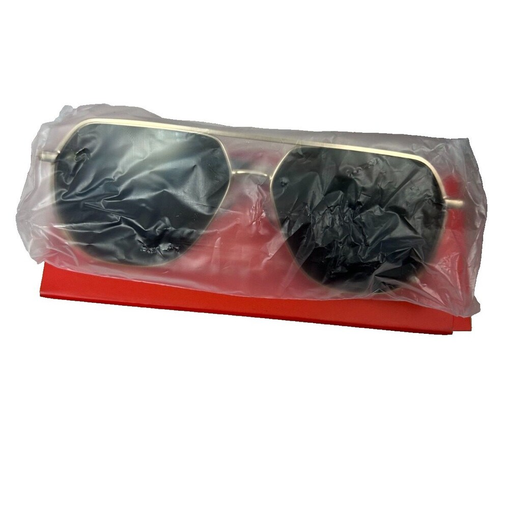 Livho DK009 Green Lens Metal Sunglasses Gold Frame Unisex NIB